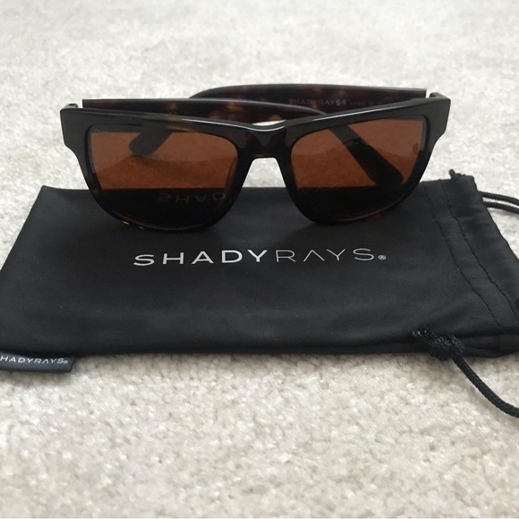 Shady Rays Polarized UV 400 Unisex Tortoiseshell Sunglasses - Picture 1 of 9